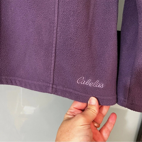 Women's Cabela’s Purple 1/4 Zip Fleece Size Large - Picture 6 of 6